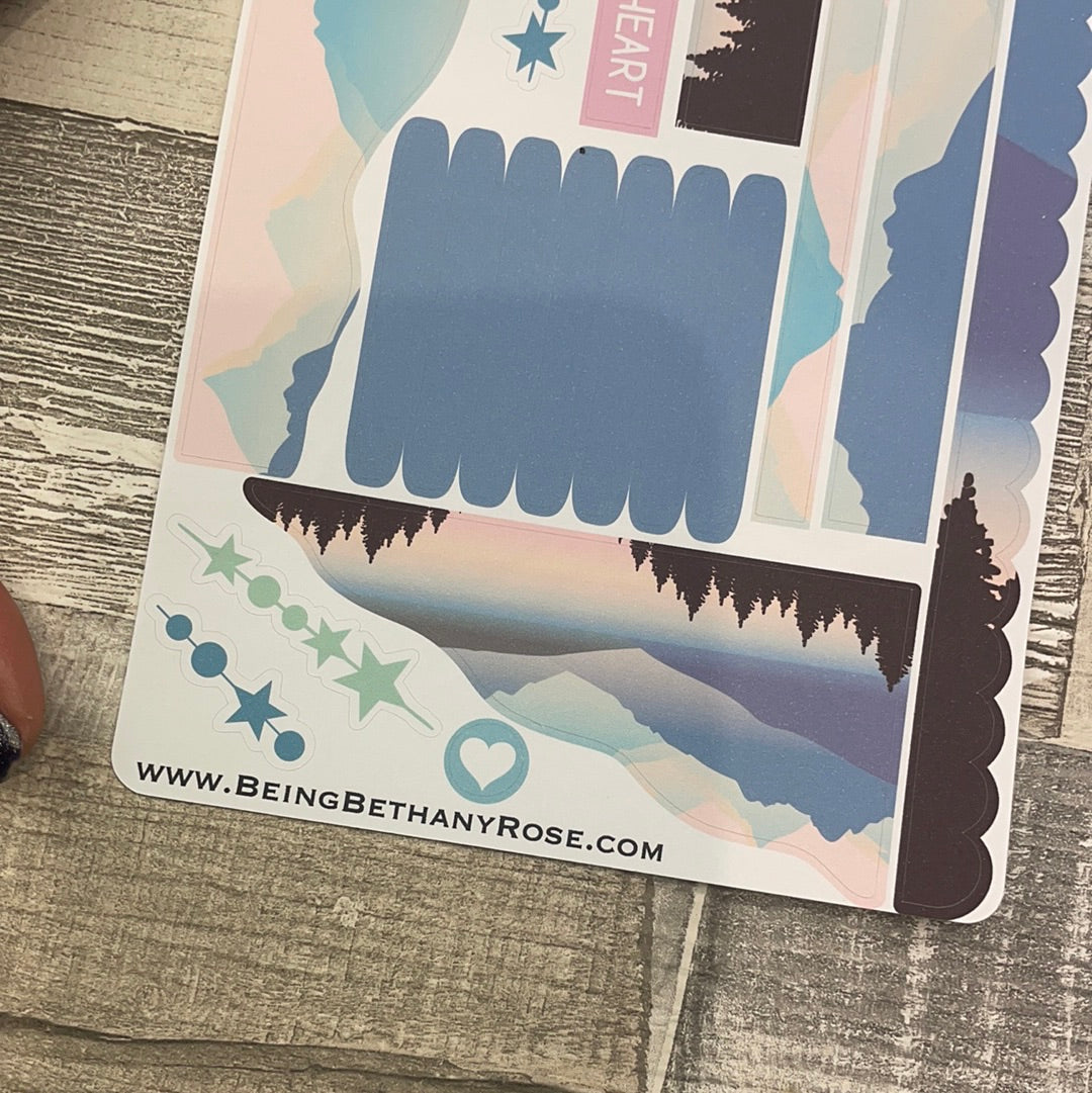 (0612) Passion Planner Daily Wave stickers - Elana Range