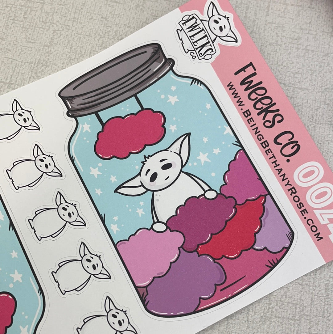 I am Fweeks Jar Stickers (FW0024)