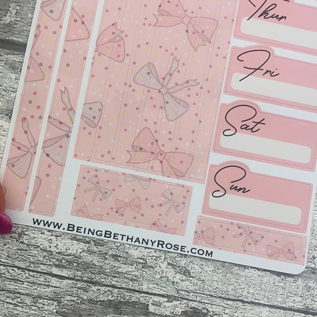 Eloise Bow- One sheet week planner stickers (DPD2679)