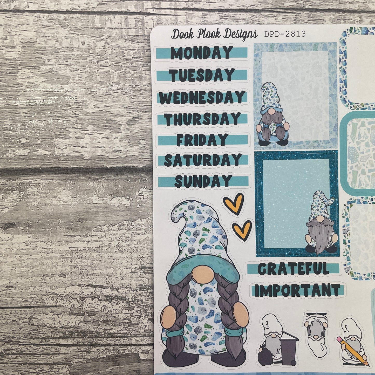 Lydia Ice Terrazzo - Journal week planner stickers (DPD2813)