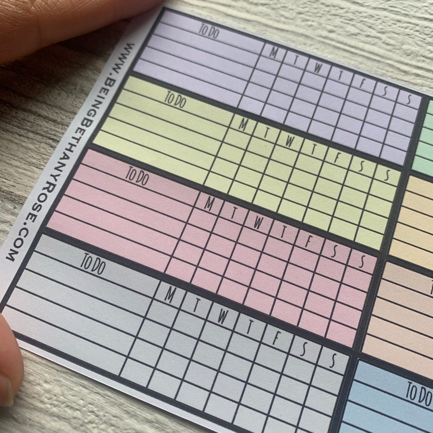 Weekly Habit tracking for our passion planner kits - Medium (DPD1719)