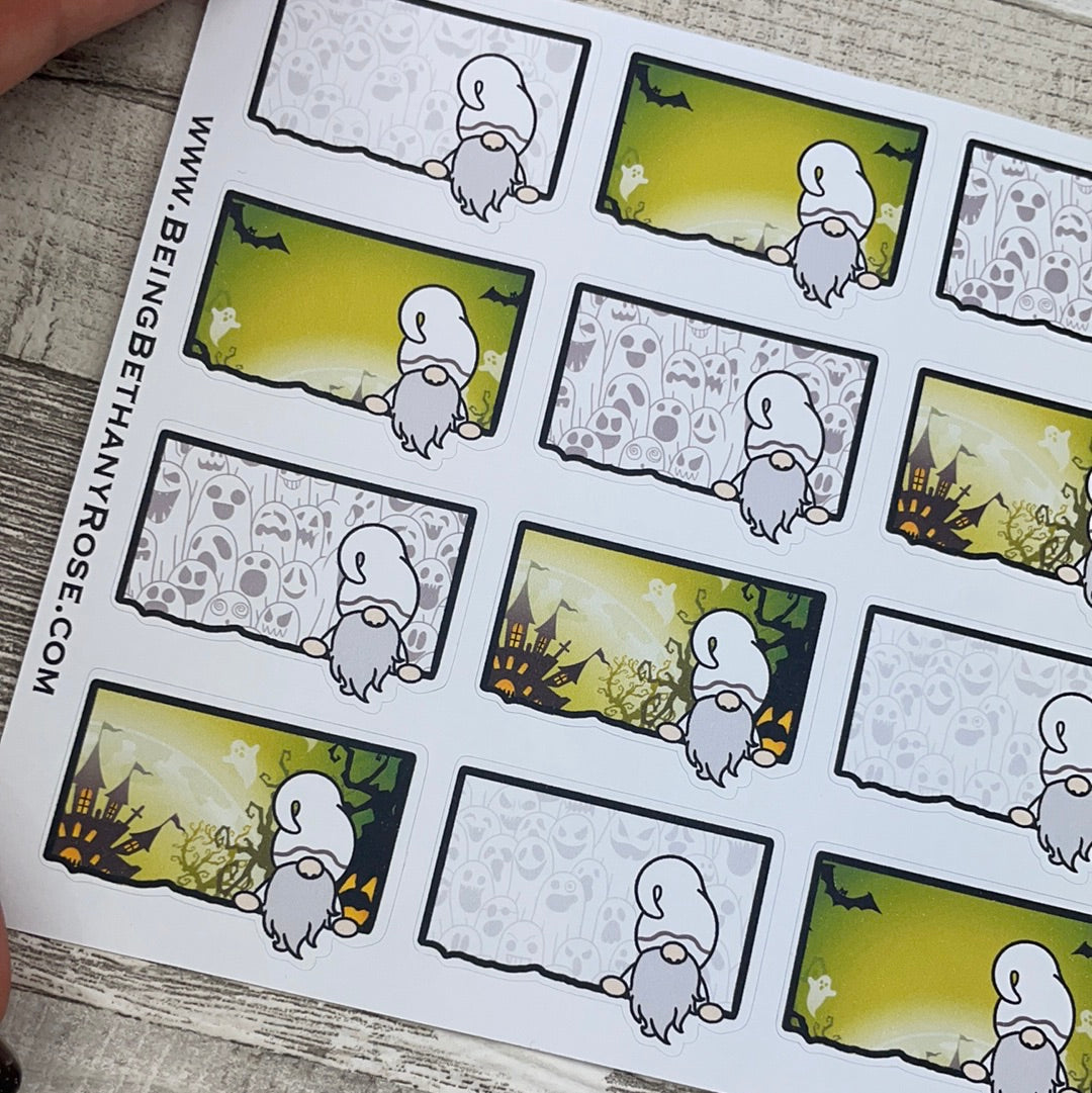 Halloween Mansion Ripped Notes Peeping Gnorman Sticker (GFT-0100)
