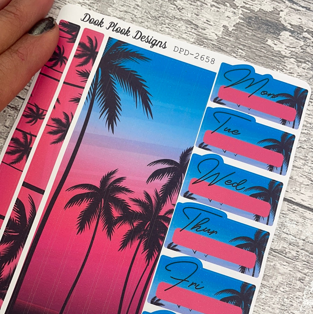 Lucia - One sheet week planner stickers (DPD2658)