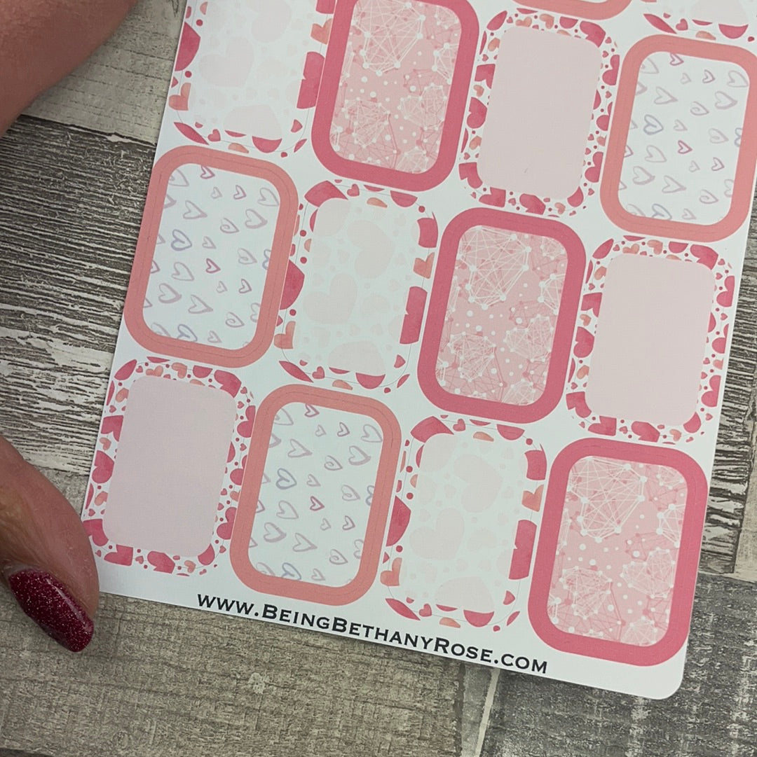 Juliet Valentines half box stickers (DPD2448)