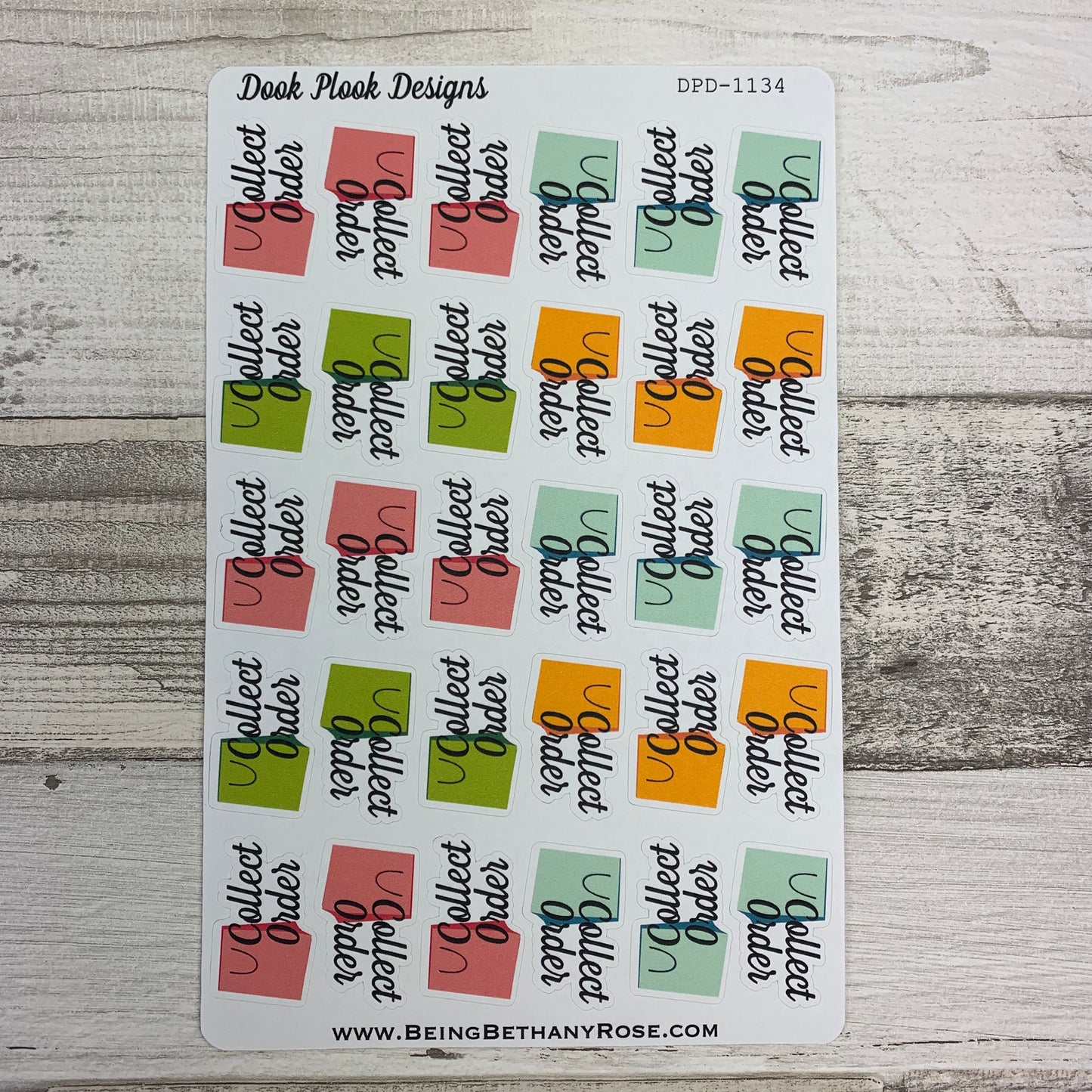 Collect order stickers (DPD1134)