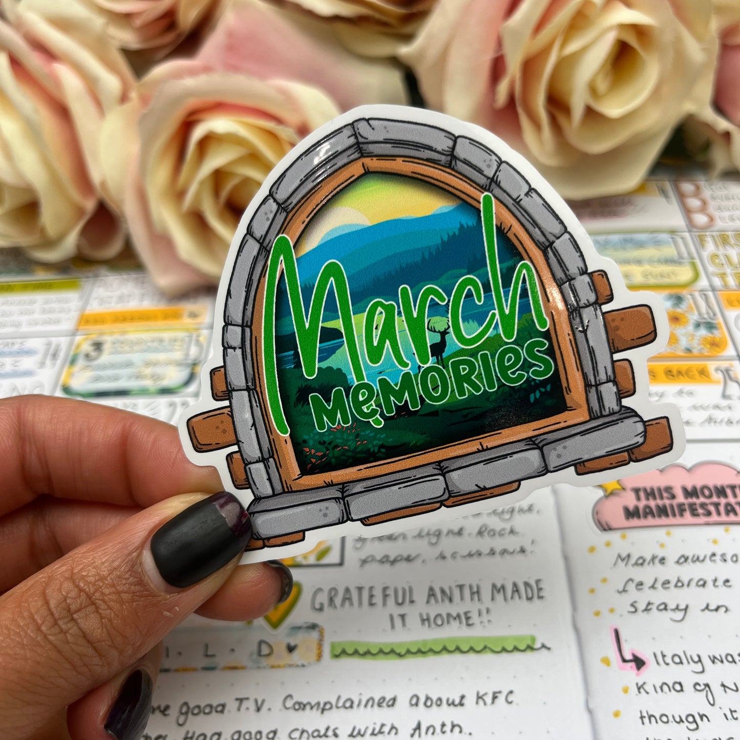 (0148) Monthly Memories - Vinyl Stickers