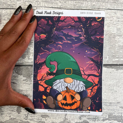 Large Cover Page ' October'  Halloween Witch Sticker (DPD3332)