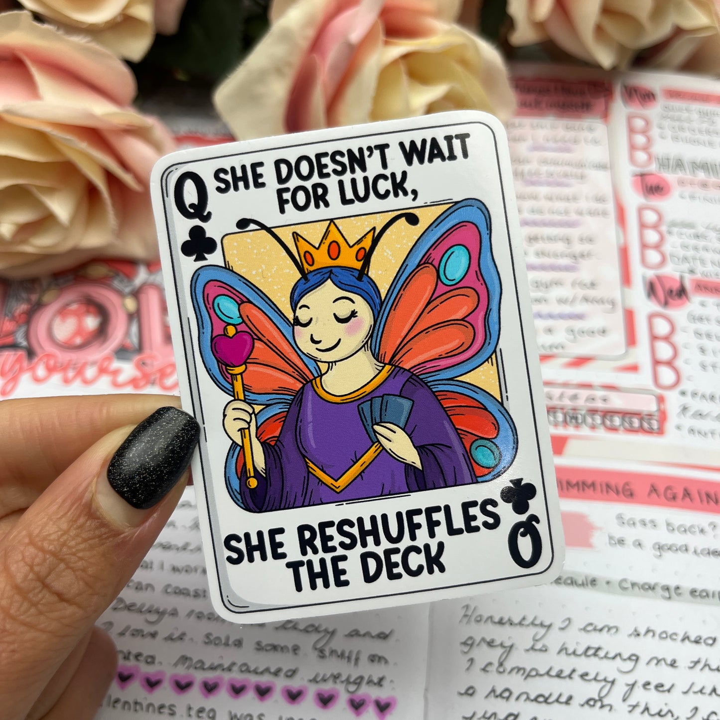 (156) Reshuffle the deck - vinyl sticker