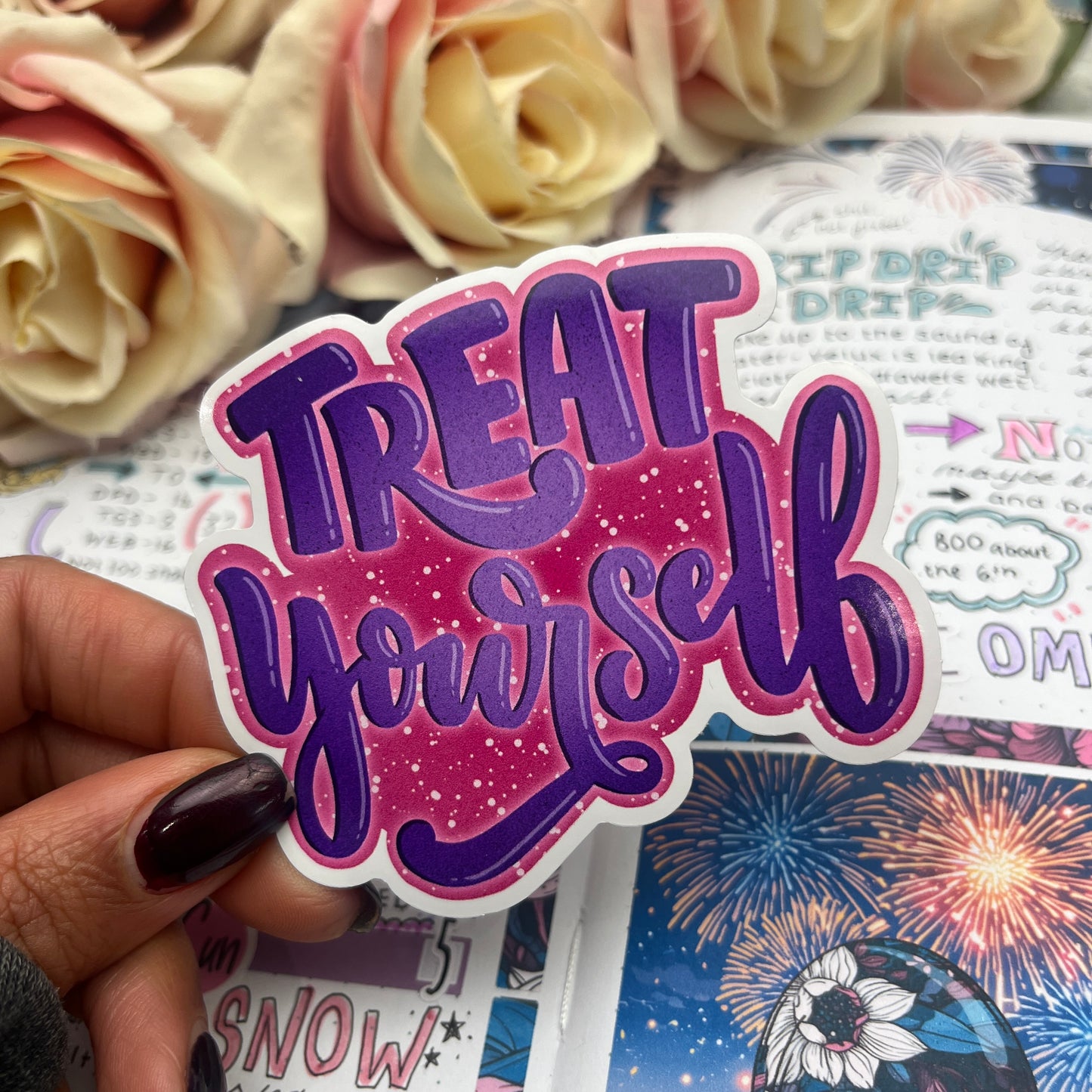 (0150) Treat Yourself - vinyl sticker