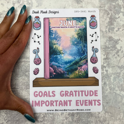 Large Bookshelf - June Cover page ' Shay Fairy Magic' Sticker (DPD3441)