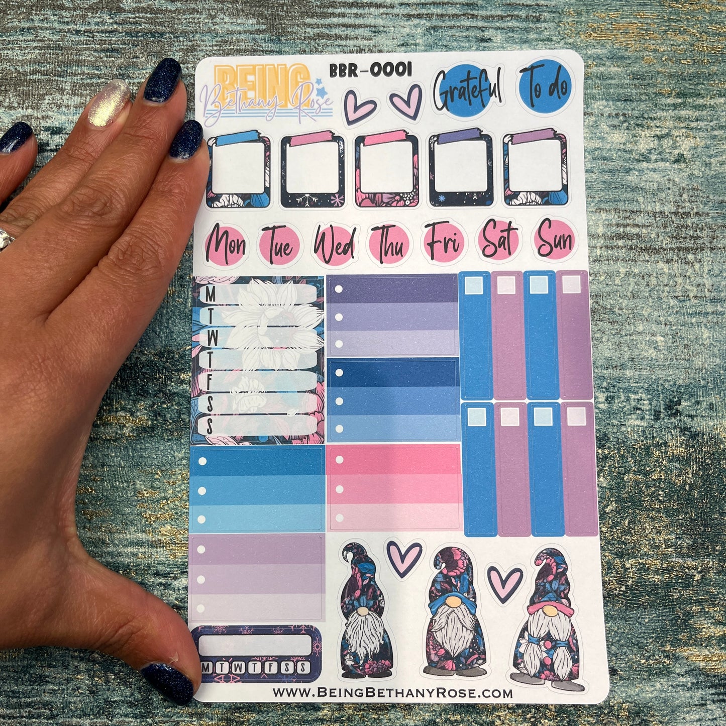 Bonnie Gonk functional planner stickers (BBR-0001)