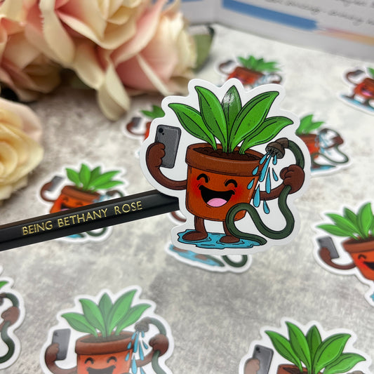 Plant Selfie - vinyl sticker (LLU007)
