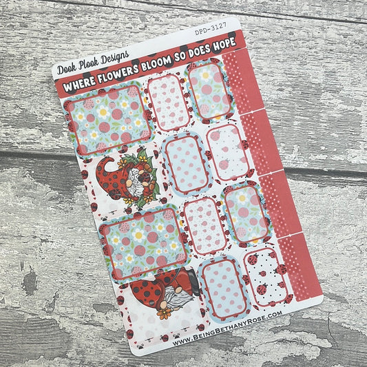 Ruby Ladybird boxes planner stickers (DPD3127)