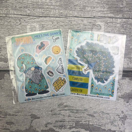 Last Chance Sticker Bundle Pack -  peacock Sven