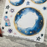 Starry Night / Galaxy - Selina - Decorative Journal planner stickers (DPD3039)
