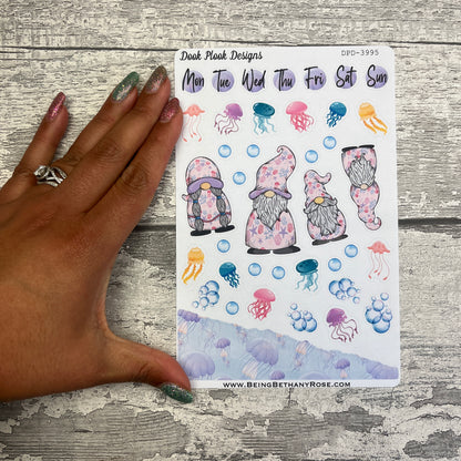 Kelly Jellyfish Gonk journalling planner stickers (DPD3295)