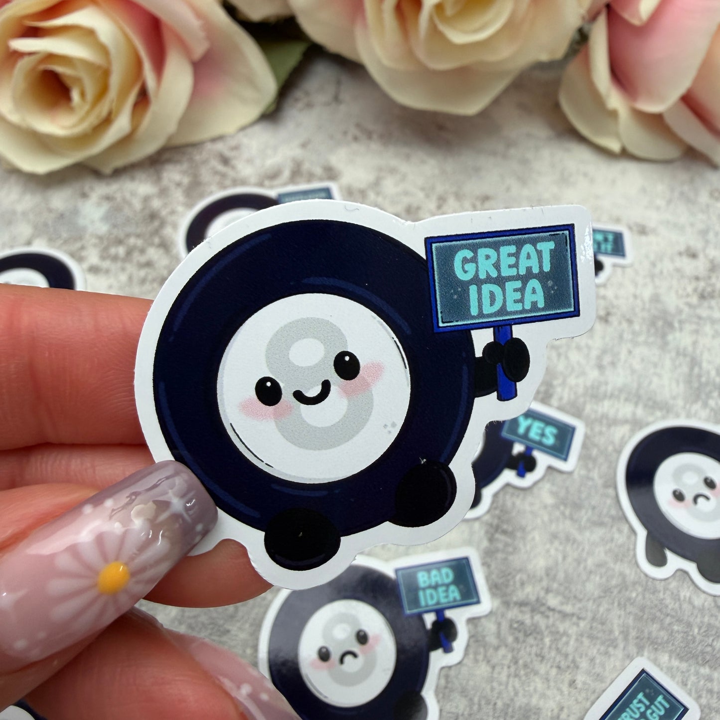 Mystic 8 ball prophecy - vinyl sticker (LLU019-30)