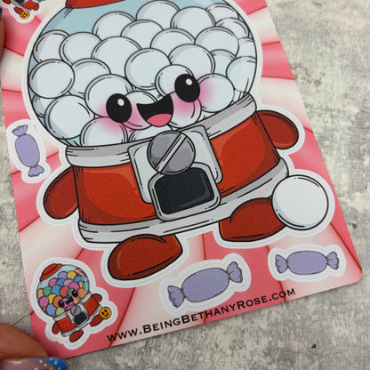 Happy Mail Club Sheet - Gumball Machine - (PSS- 0017)