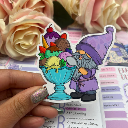 (001) Treat Time - Ice Cream Gonk - vinyl sticker