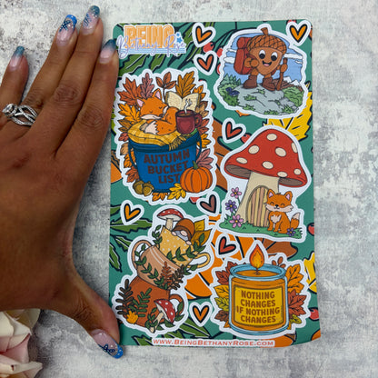 Happy Mail Club Sheet - Autumn Scenes - (PSS- 0019)
