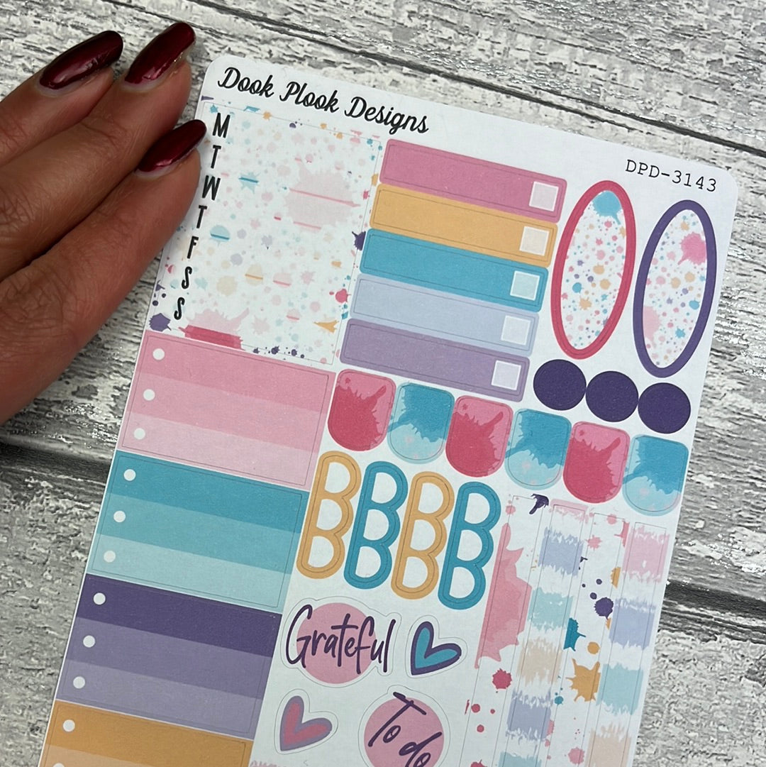 Alana Paint Splodge Gonk functional planner stickers (DPD3143)