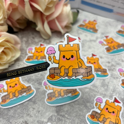 Sandcastle - vinyl sticker (LLU010)