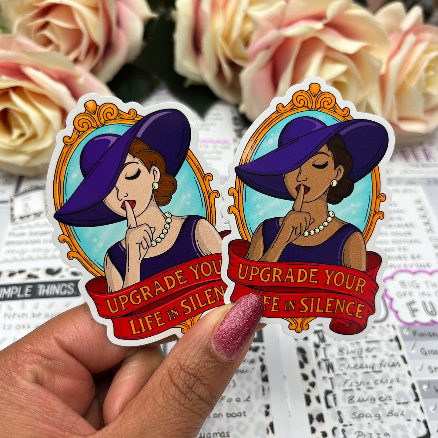 (0145) Upgrade your life silence - vinyl sticker