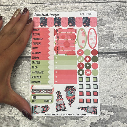 Polly Poppy Gonk functional journalling planner stickers  (DPD3035)