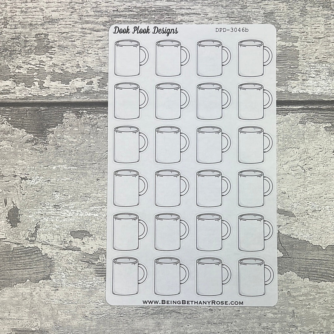 Mug Tracker stickers  (DPD3046abcd)