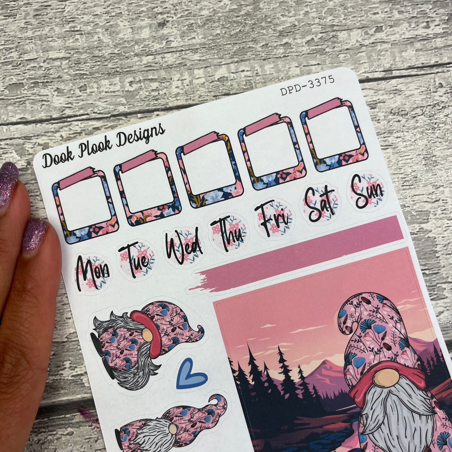 Kirsten Gonk journalling planner stickers (DPD3375)