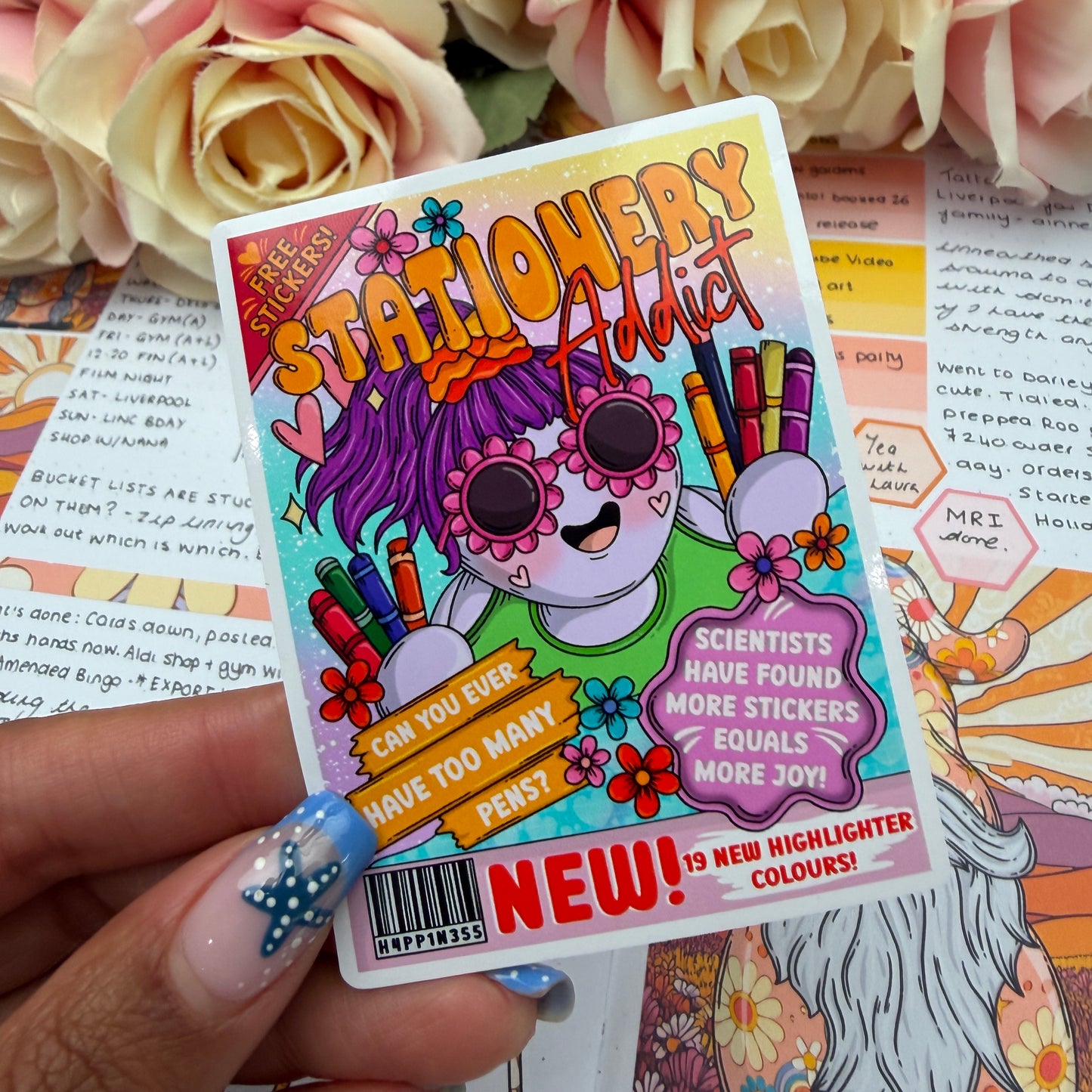 (172) Stationery Addict Magazine- vinyl sticker