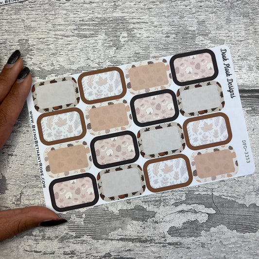 Alicia Acorn half box planner stickers (DPD-3353)