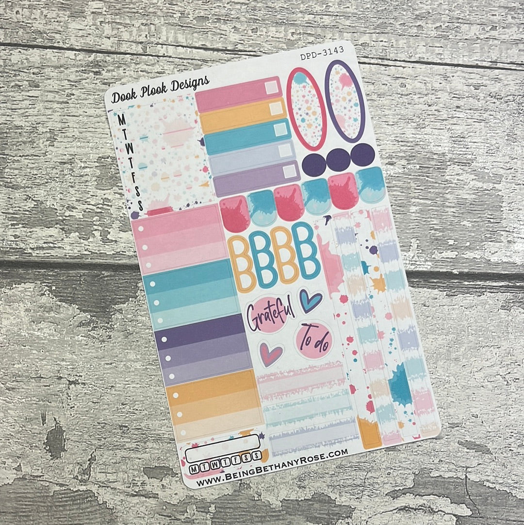 Alana Paint Splodge Gonk functional planner stickers (DPD3143)