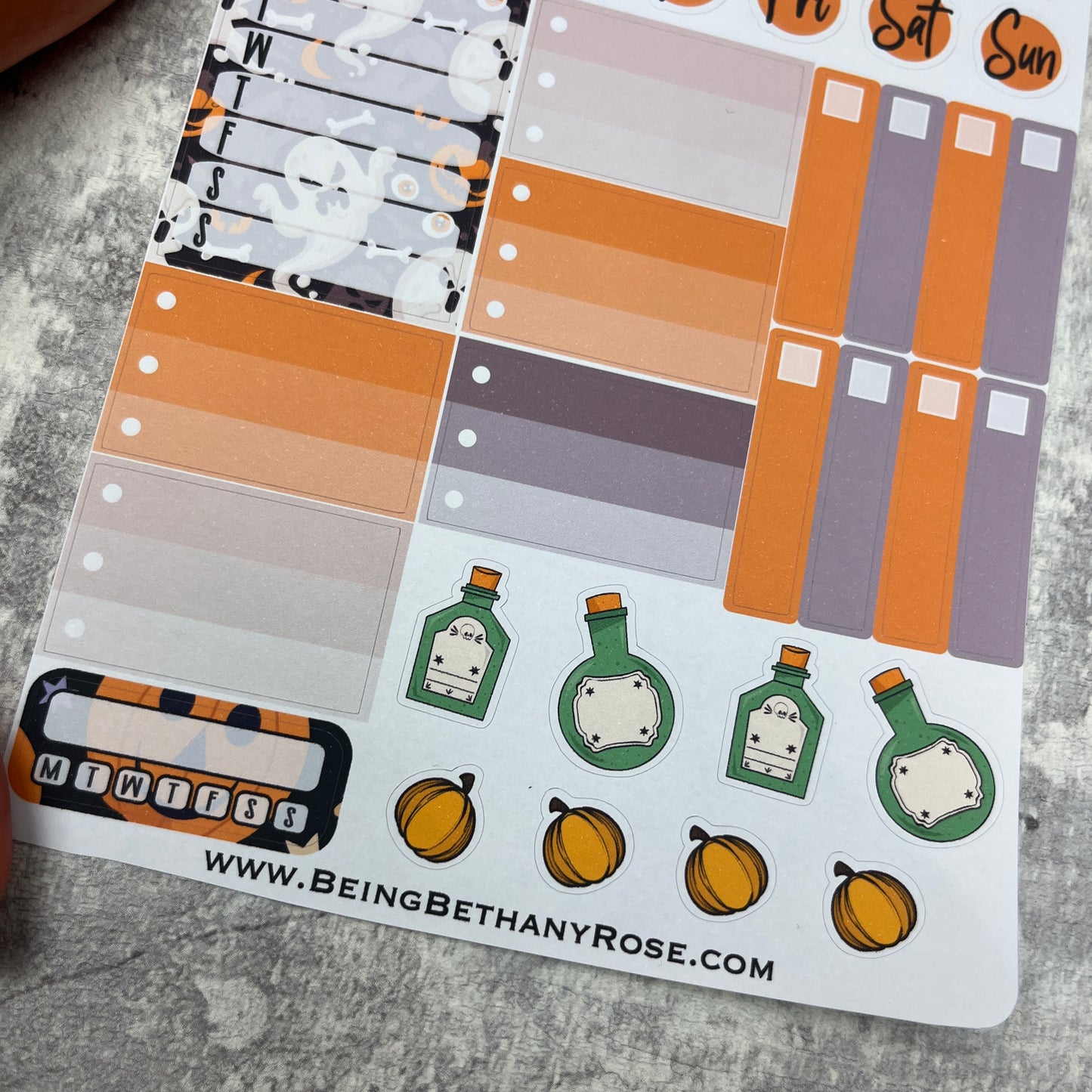 Halloween Sabrina functional planner stickers (BBR-0094)