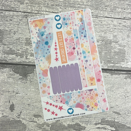 (0738) Passion Planner Daily Wave stickers - Alana Paint Splodge