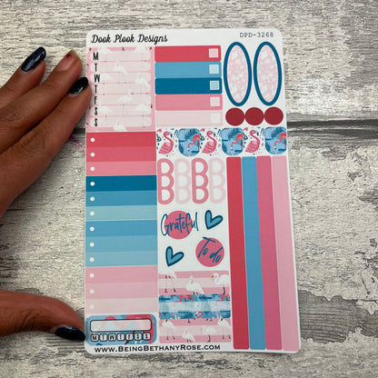 Frankie Flamingo Gonk functional planner stickers (DPD3268)