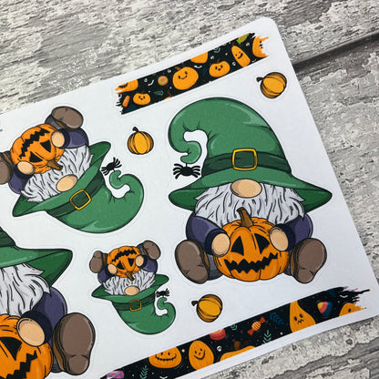 Halloween Pumpkin Gonk Stickers (TGS0352)