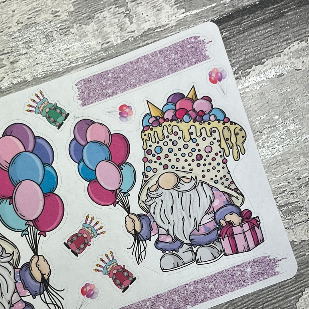 Candy Cake Birthday Party Gonk Stickers (TGS0315)