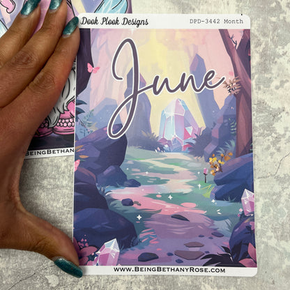 Large Cover Page ' June 2.0'  Shay Fairy Magic Sticker (DPD3442)