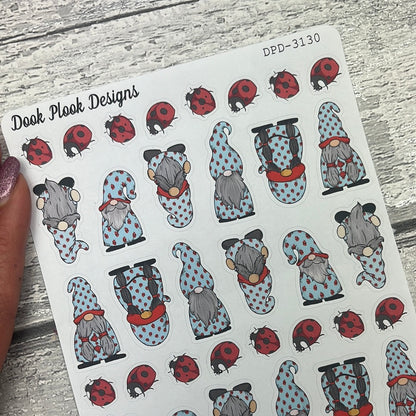 Ruby Ladybird Gonk Character Stickers Mixed (DPD-3130)