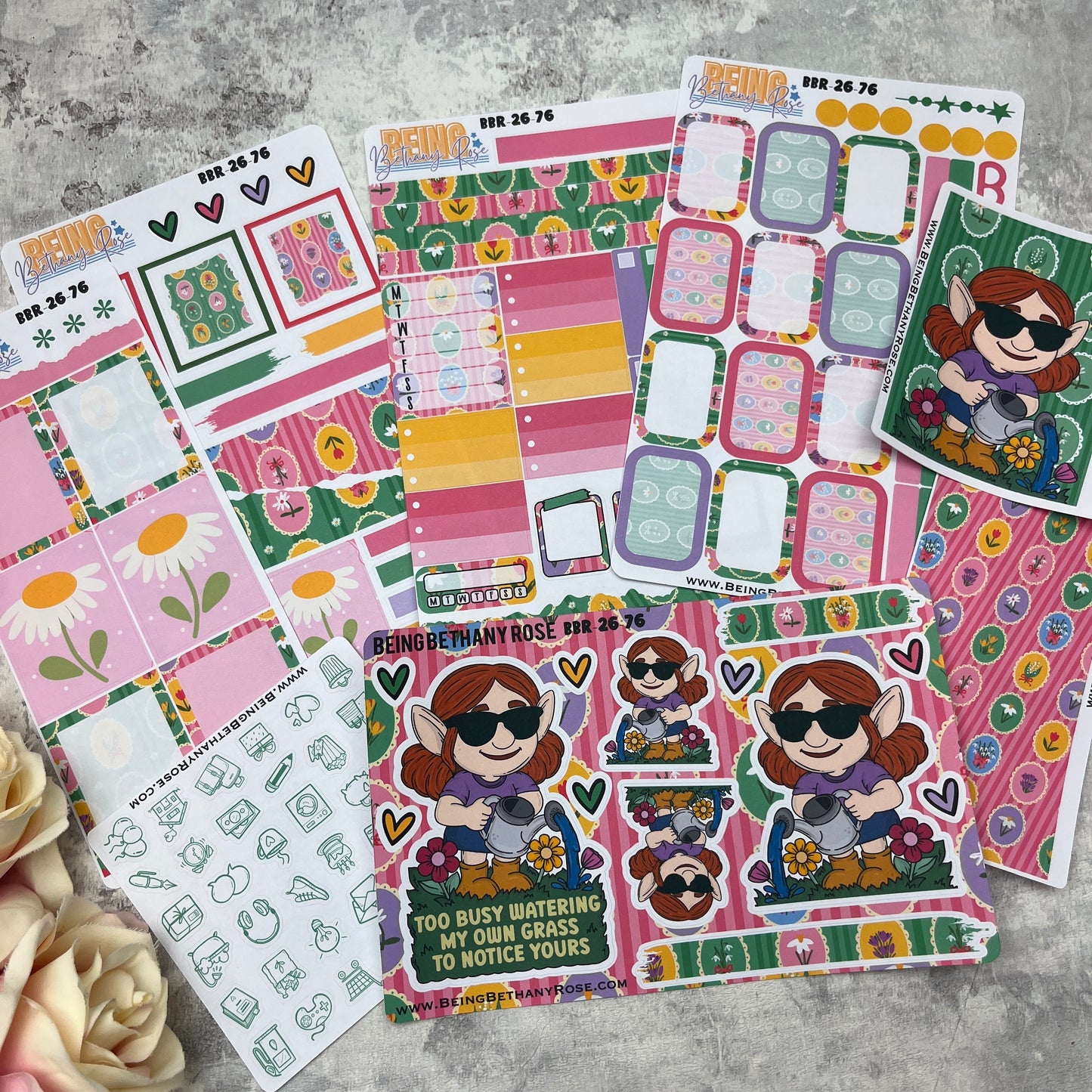 Too busy watering my own grass sticker kit (KIT26076)