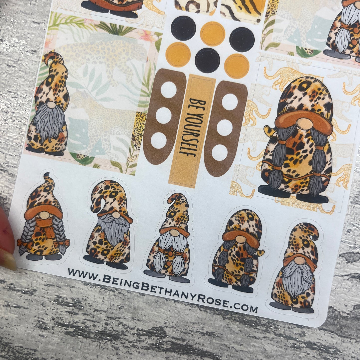 Anya Leopard Gonk functional stickers  (DPD3285)