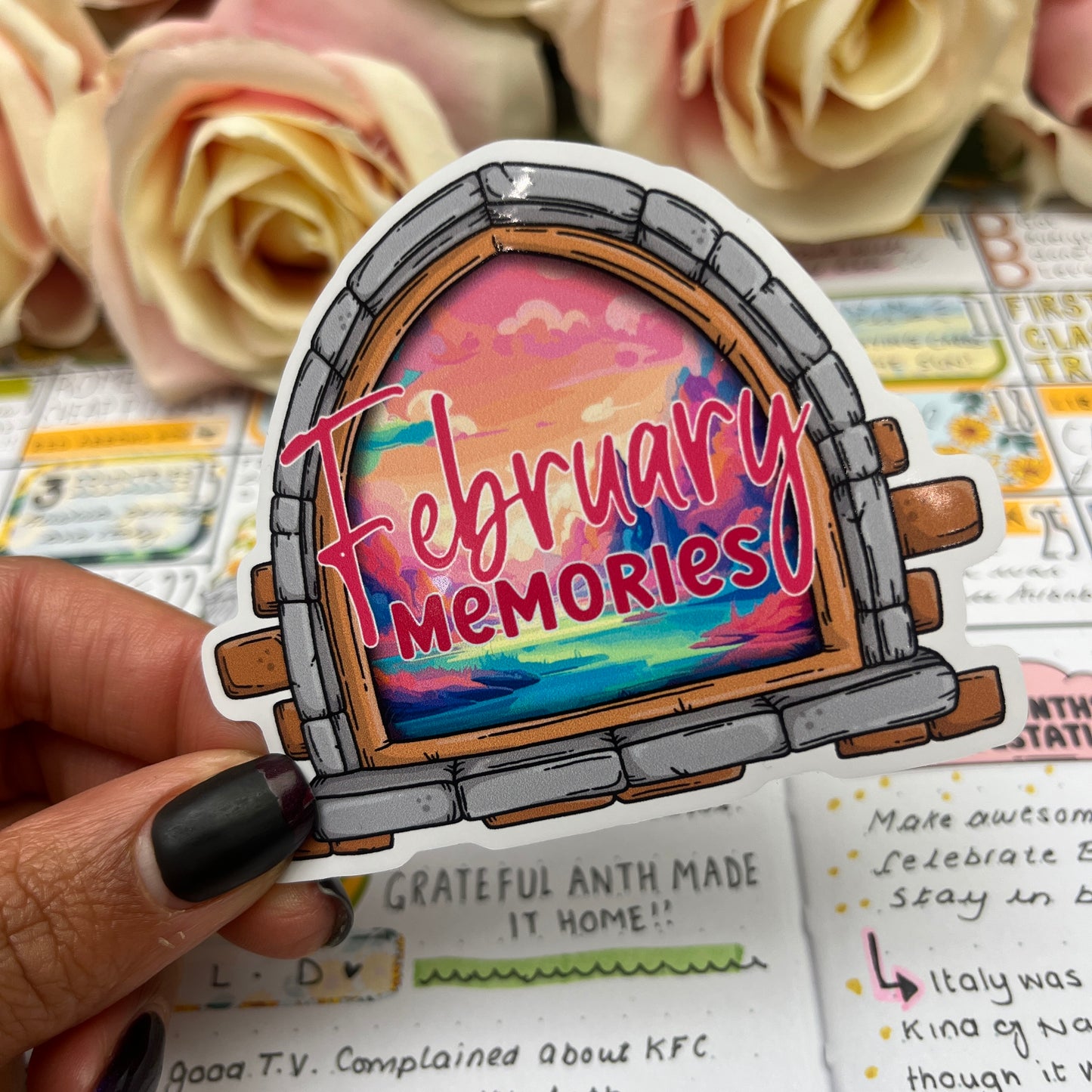 (0148) Monthly Memories - Vinyl Stickers