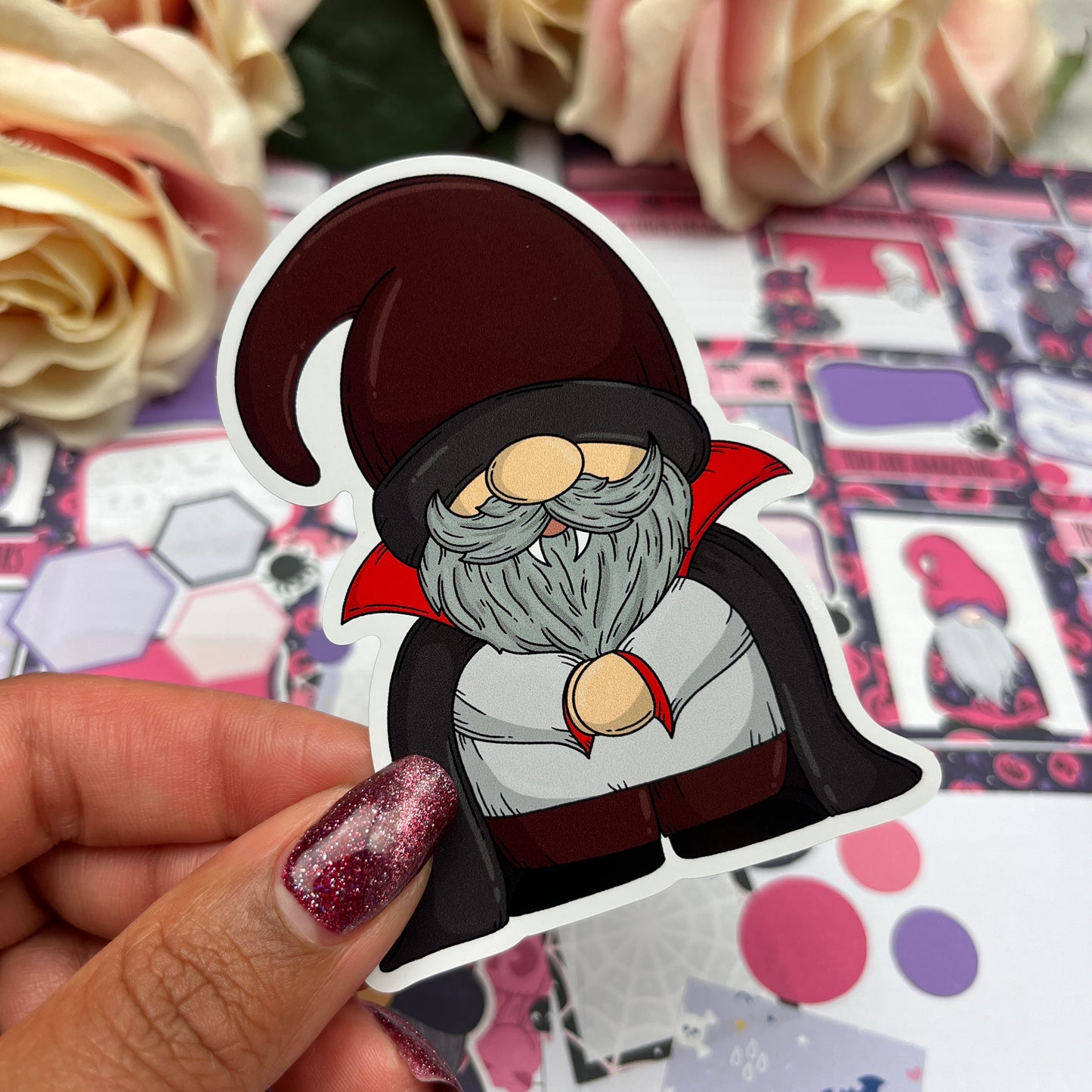 (0142) Vampire Halloween- vinyl sticker