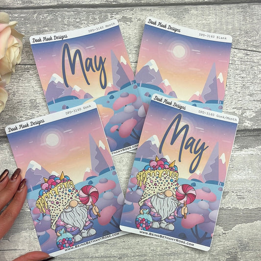 Large Cover Page ' May Month ' Sticker (DPD3160)