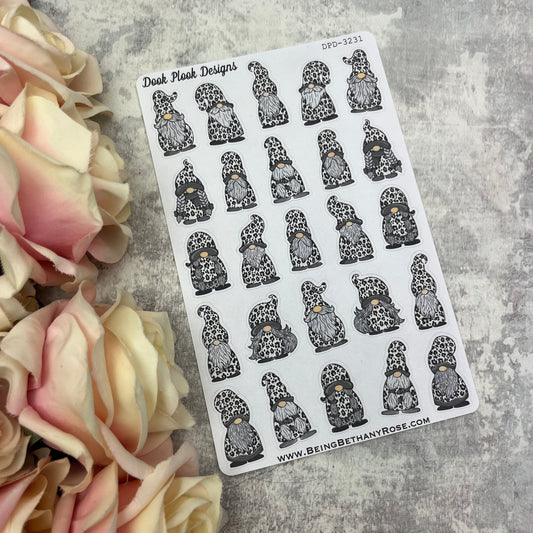 Wendy Mono Leopard Print Gonk Character Stickers Mixed (DPD-3421)