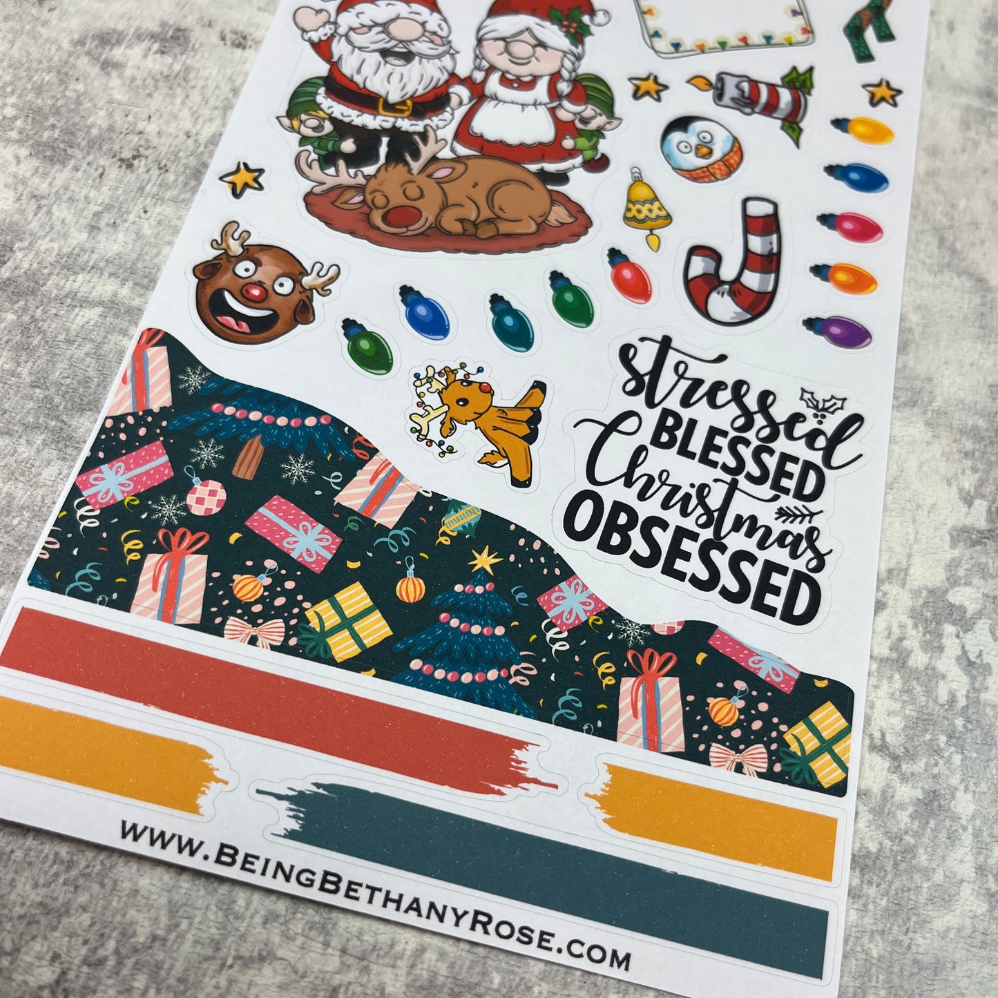 Christmas Gonk journalling planner stickers (BBR-00130)