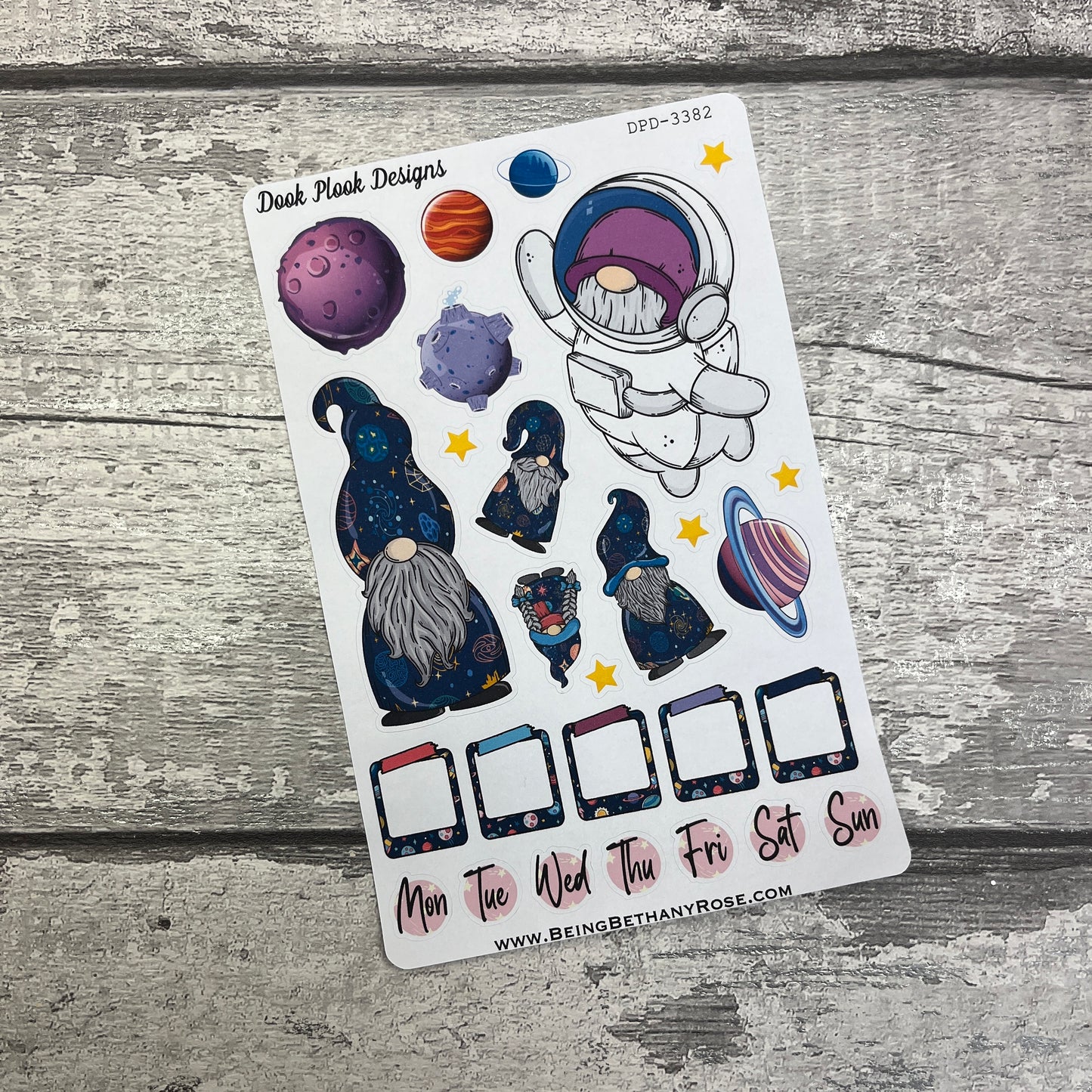 Out of this world - Kallie Gonk journalling planner stickers (DPD3382)