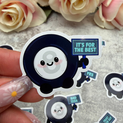 Mystic 8 ball prophecy - vinyl sticker (LLU019-30)