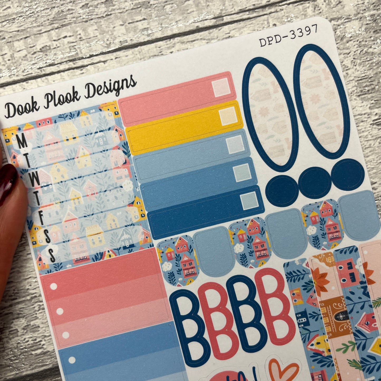 Evelyn - Christmas Village Gonk functional planner stickers (DPD3397)